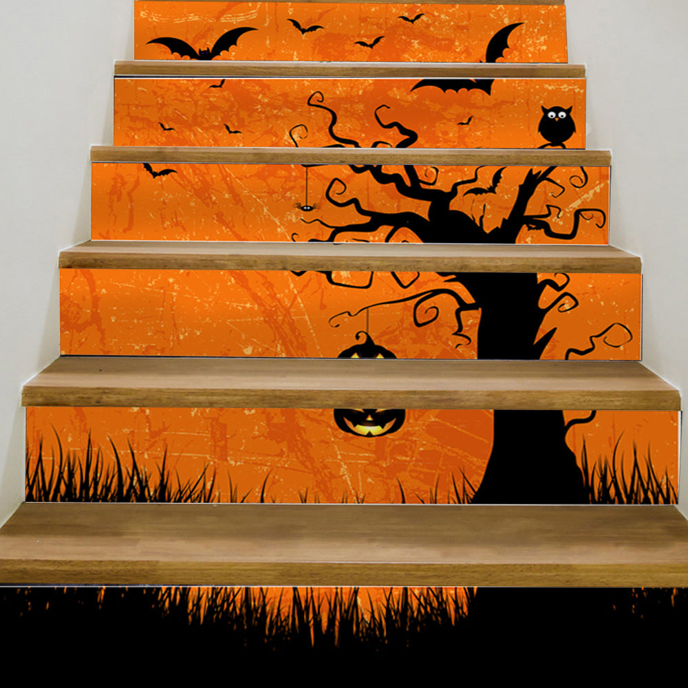 Halloween Tree Decoration Sticker for Stairs