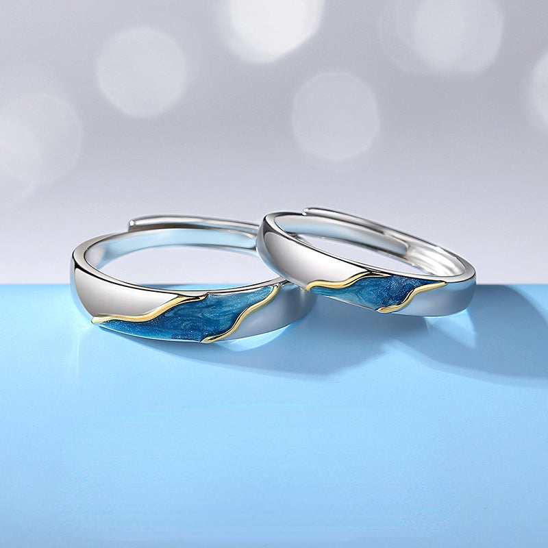 Personalized Milkyway Romantic Promise Rings Set