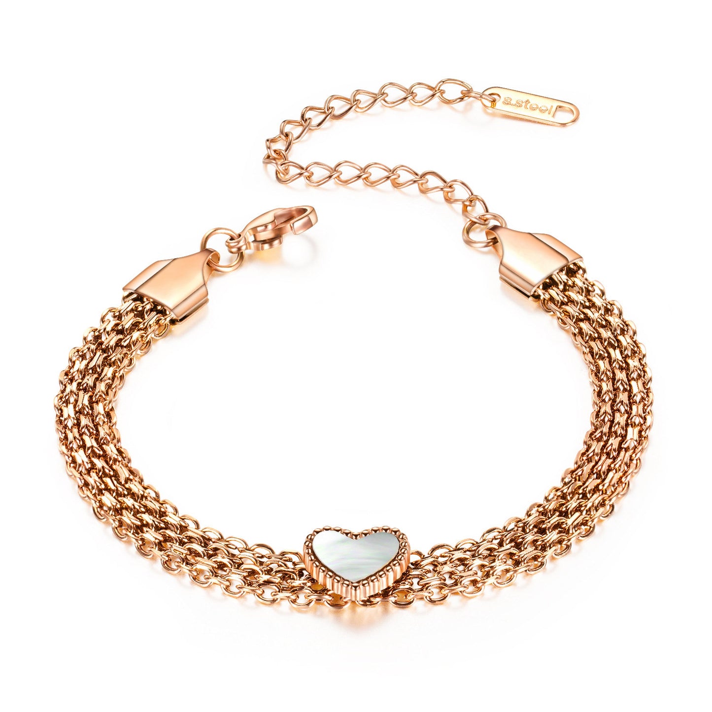 Trending Fashion Heart Charm Bracelet