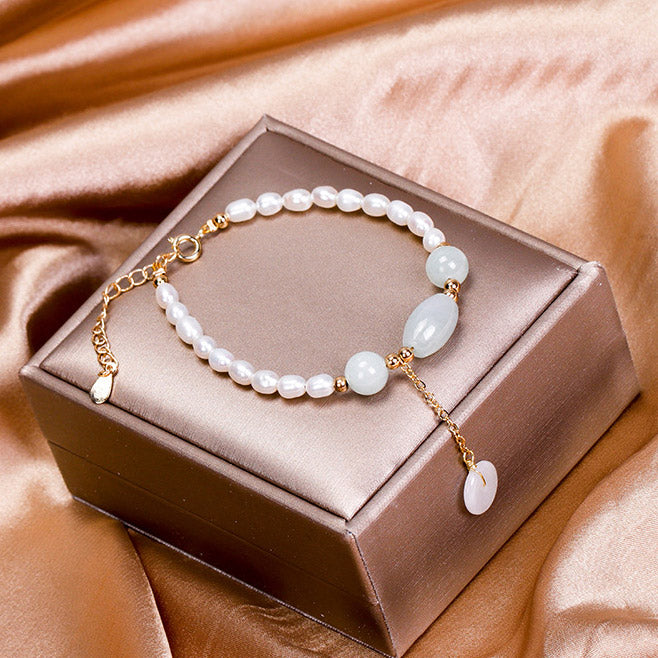 June Birthstone Pearl Bracelet