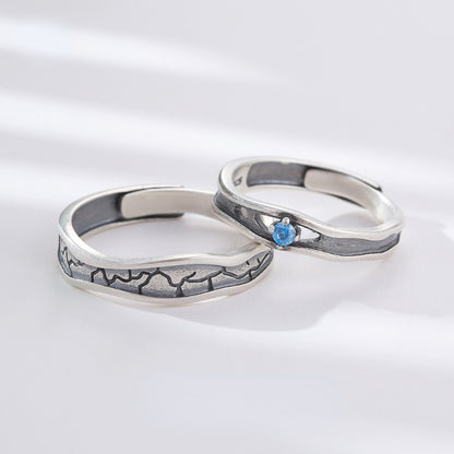 Engraved Vintage Couple Wedding Bands for two