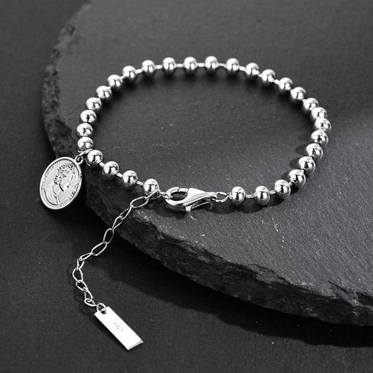 Sterling Silver Coin Bracelet