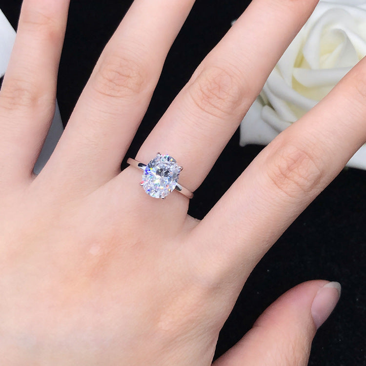 3 Carats Lab Grown Solitaire Diamond Ring