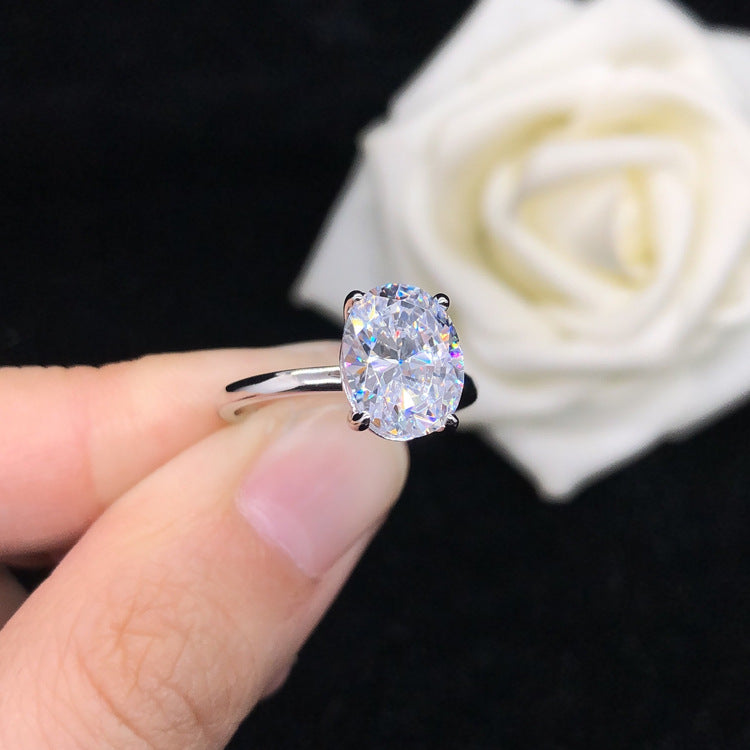 3 Carats Lab Grown Solitaire Diamond Ring