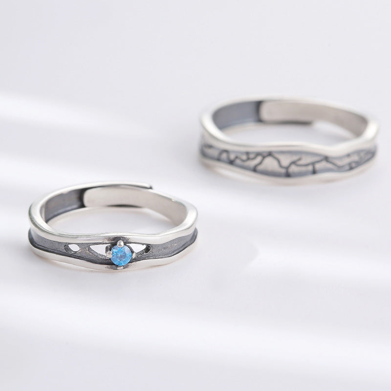 Engraved Vintage Couple Wedding Bands for two