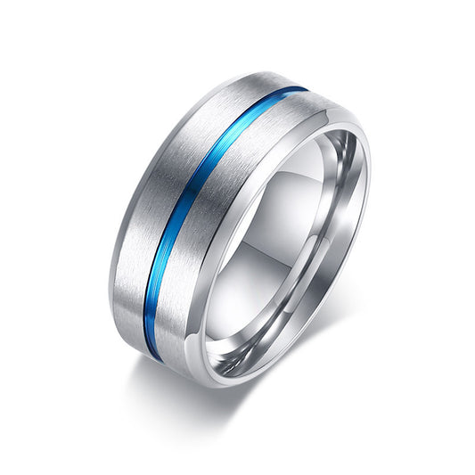 Personalized Engraved Mens Wedding Band