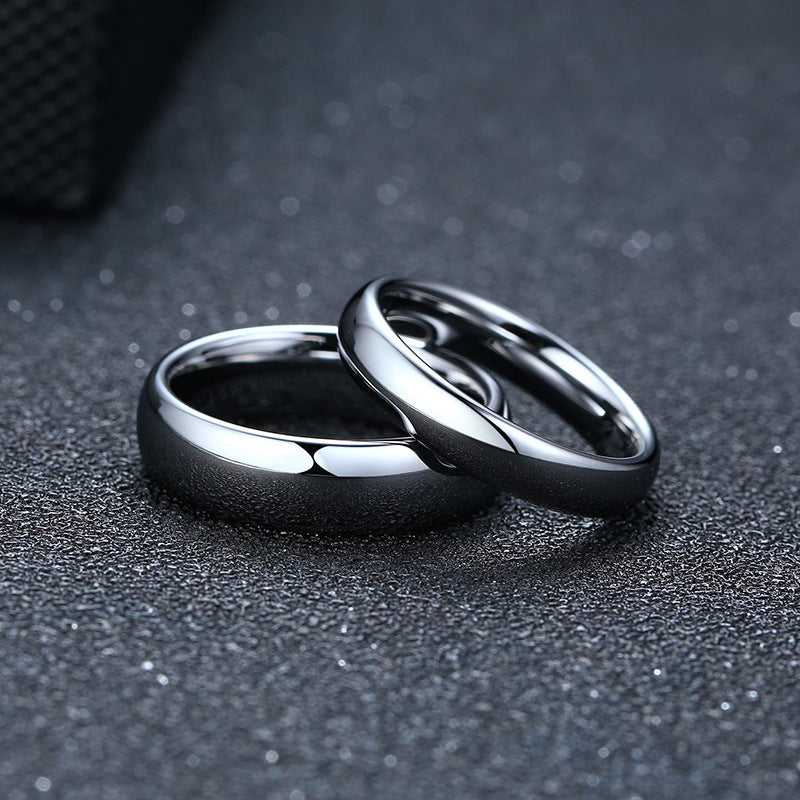 Custom Engravable Tungsten Couple Wedding Bands