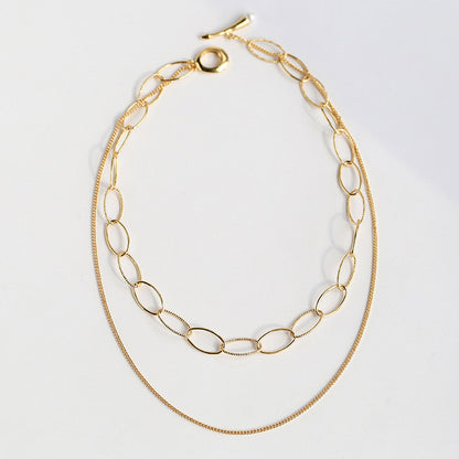 Chunky Cable Chain Layered Necklace