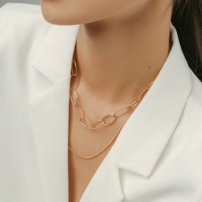 Chunky Cable Chain Layered Necklace