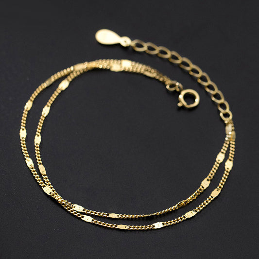 Dainty Double Chain Bracelet