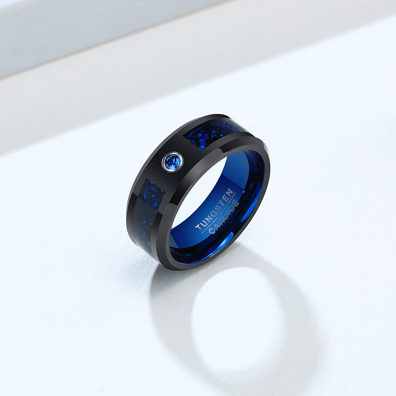 Custom Engraved Mens Tungsten Ring Gift