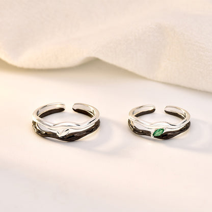 Two Tone Unique Matching Rings for Couples