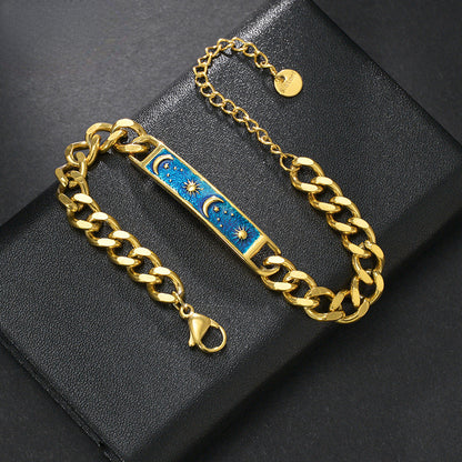 Personalized Sun and Moon Couple Bracelets Set