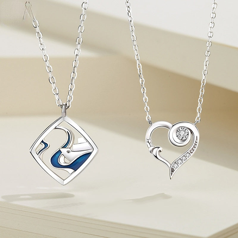 Matching Ocean Necklaces Set for Couples