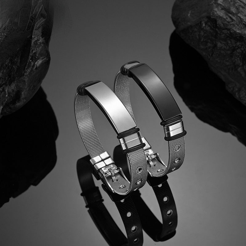 Engravable Couple Bracelets for Him and Her