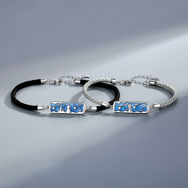  Personalized Bracelets Set for Girlfriend Boyfriend Loforay.com