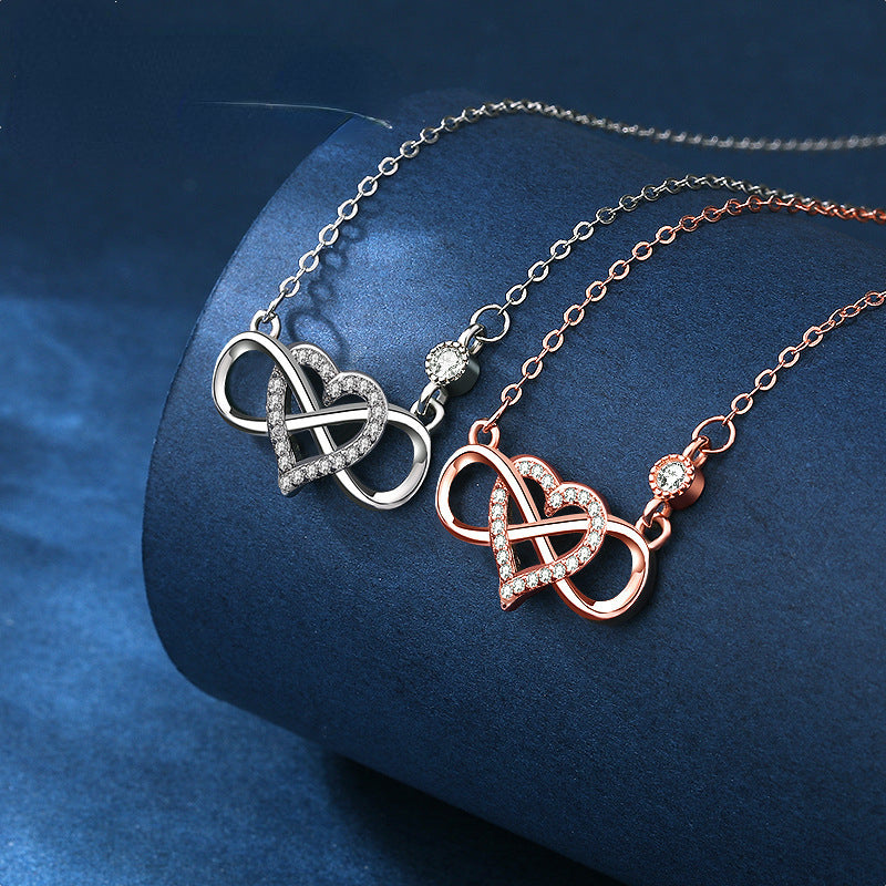 Infinity Hearts Best Friendship Necklaces Set for two