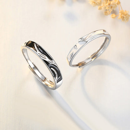 Engravable Romantic Matching Rings for Couples