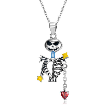 Halloween Ghost Skeleton Necklace for Her