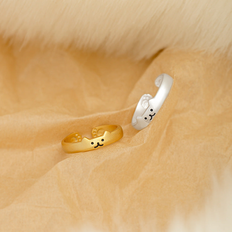 Cute Bear Matching Romantic Rings for Besties – Loforay