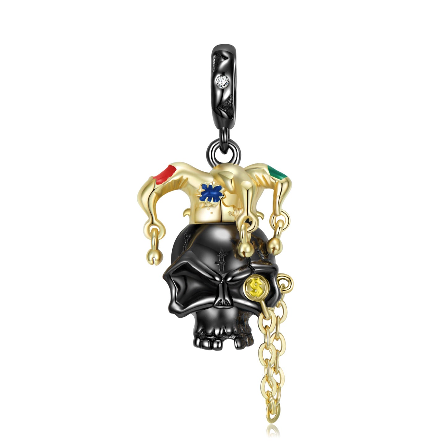 Halloween Clown Skeleton Necklace for Her