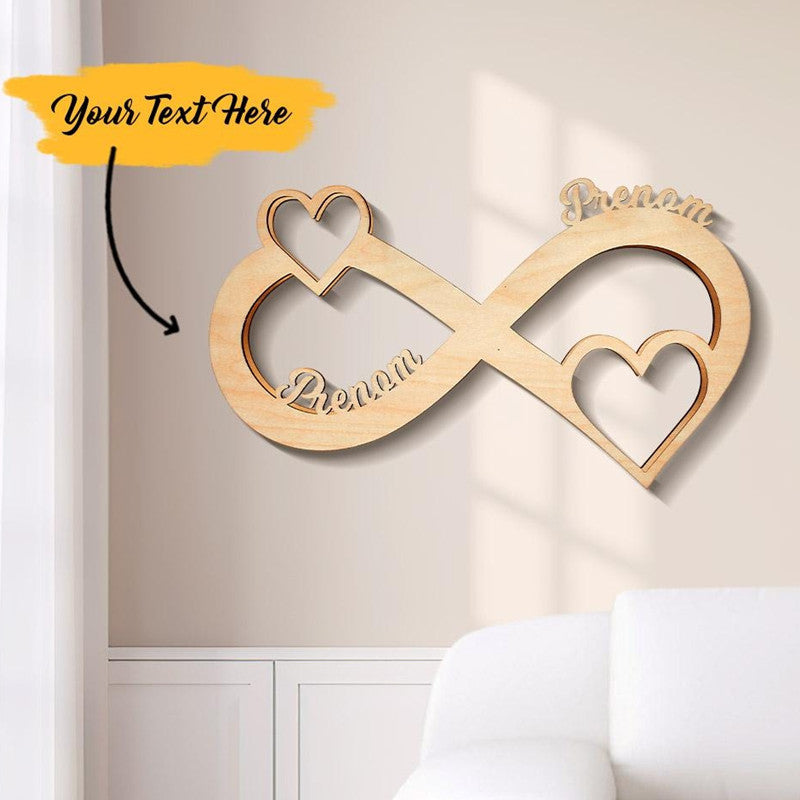 Personalized Couple Names Infinity Lamp Gift