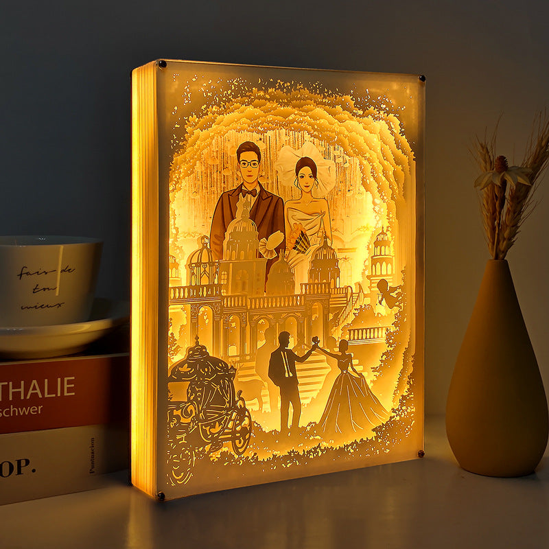 3D Custom Photo Paper Lamp Gift