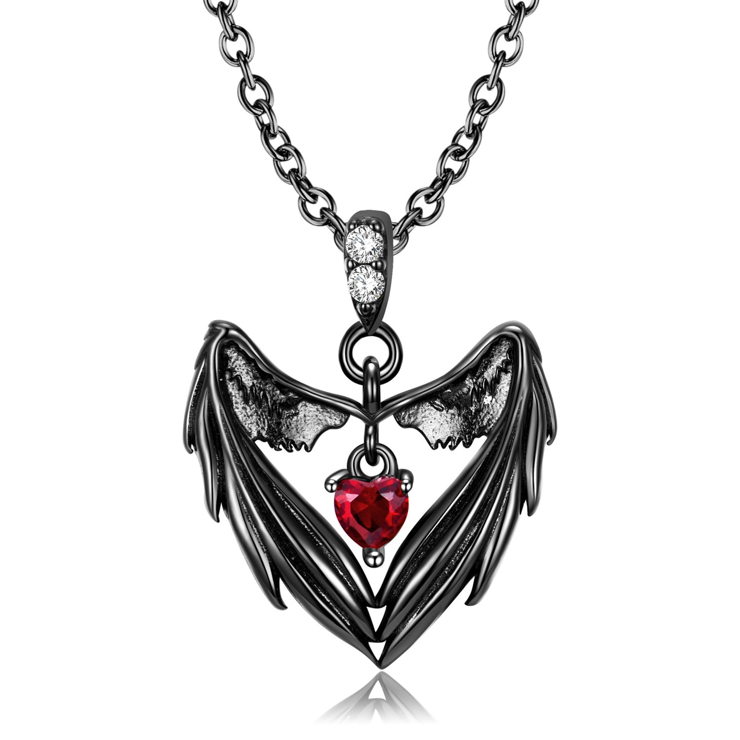 Halloween Demon Wings Pendant Necklace