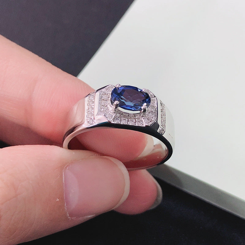 1 Carat Lab Grown Sapphire Ring for Her