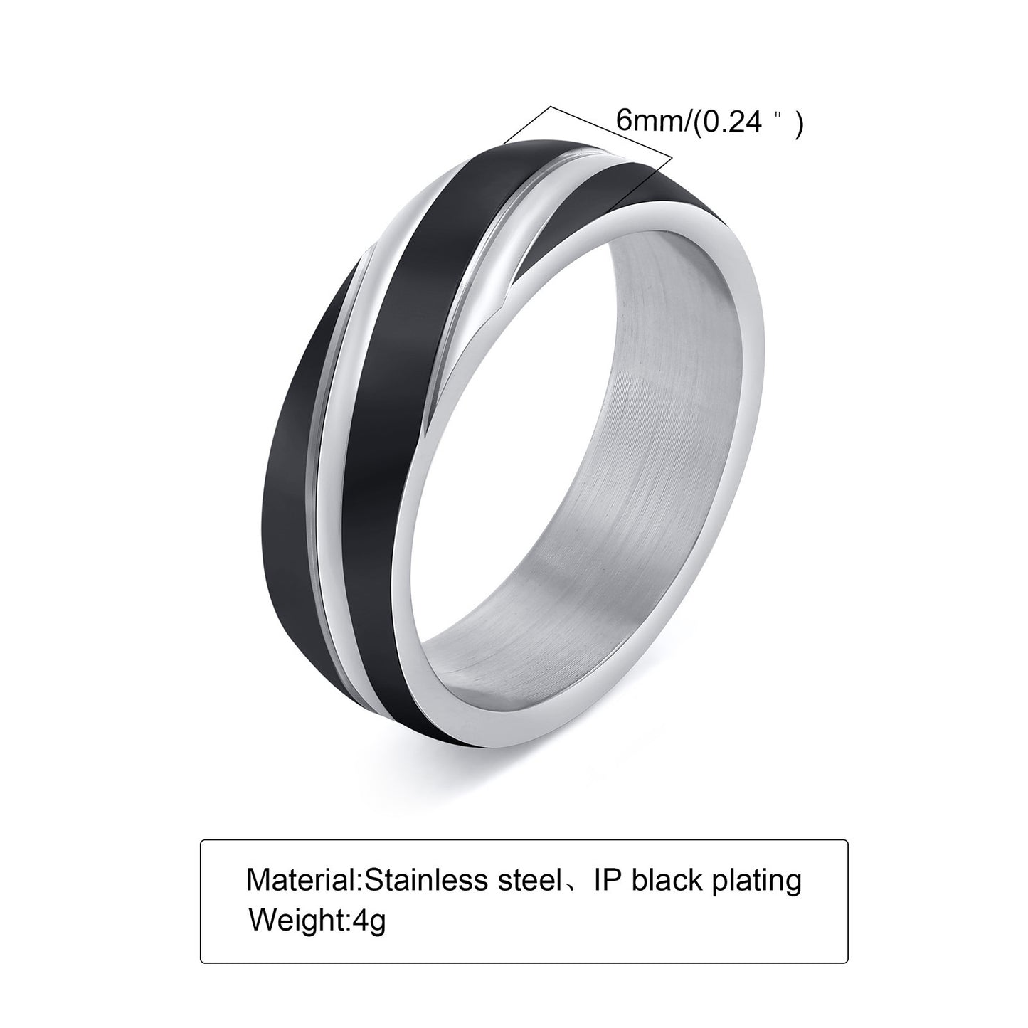 Custom Engraved Swirl Ring for Men