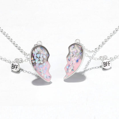 Connecting Half Hearts Best Friends Jewelry Gift Set