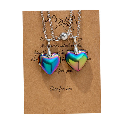 Connecting Magnetic Hearts Necklaces for Couples