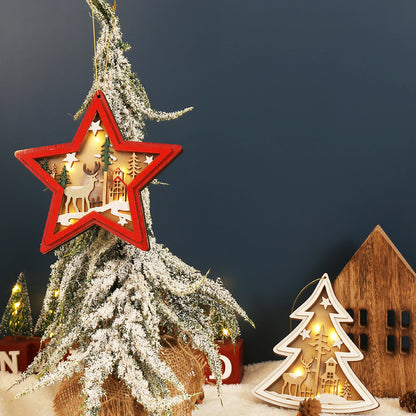 Star Christmas Tree and Bell Decoration Ornaments