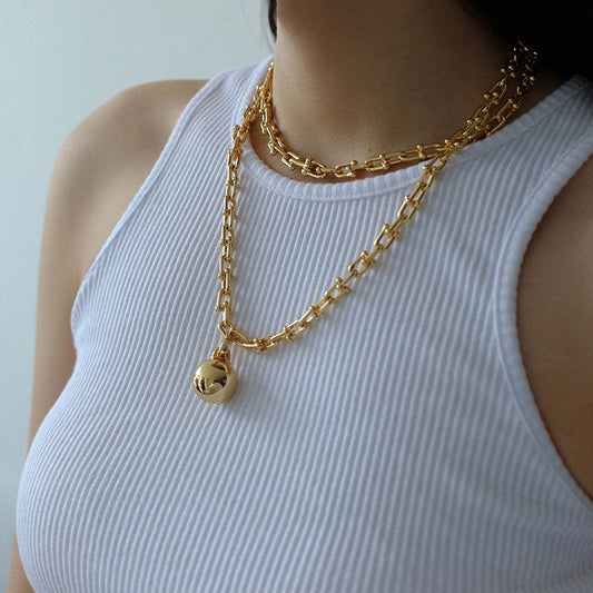 U Link Chain Stackable Necklace