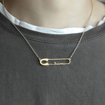 Customized Paperclip Name Pendant Necklace