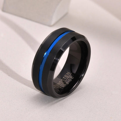 Custom Engraved Tungsten Ring for Men