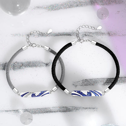 Engravable Unicorn Bracelets Set for Couples