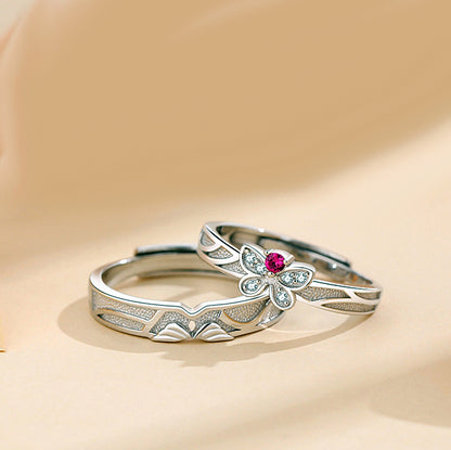 Engravable Cute Romantic Rings for Couples