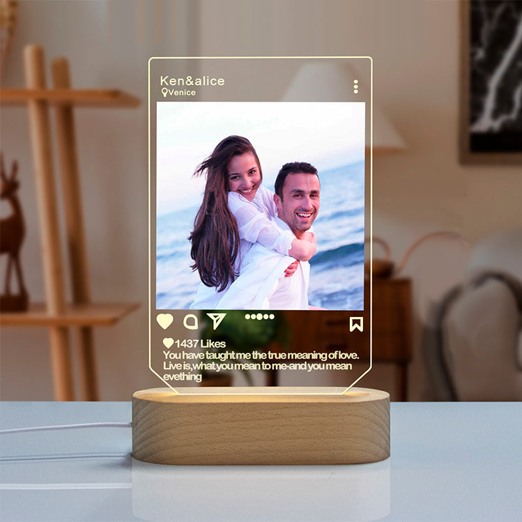 Personalized Insta Photo Lamp Gift