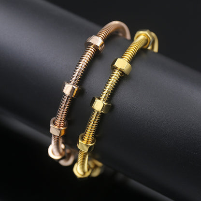 Matching Bracelets Set for Mechanic Couple