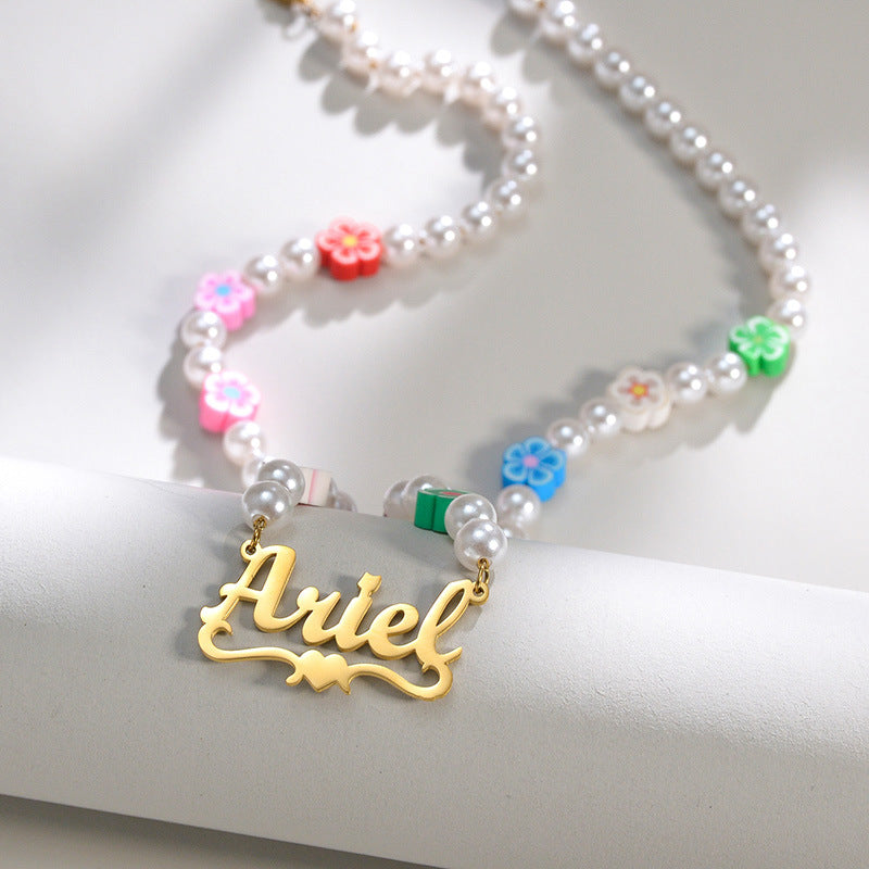 Personalized Handmade Name Necklace for Her
