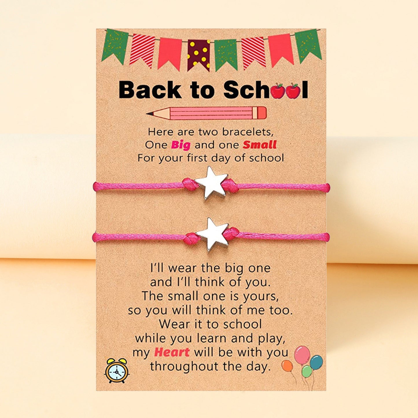 Star Charm Back to School Bracelet Gift