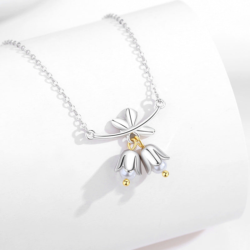 Floral Sterling Silver Women Necklace