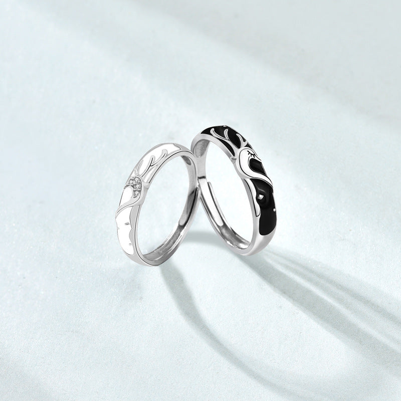 Custom Matching Romantic Rings Set for Couple