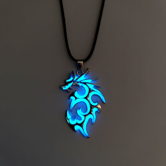Glowing Dragon Necklace for Men
