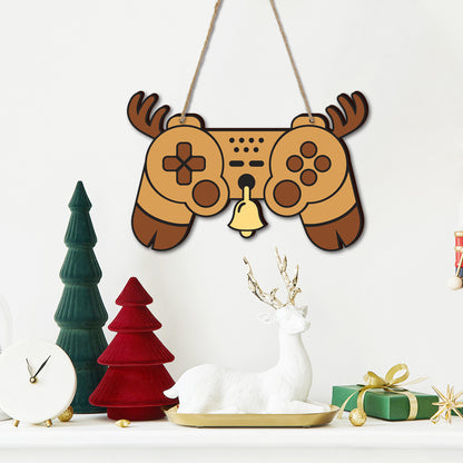 Santa Wooden Game Controller Wall Decoration Gift