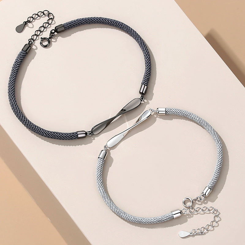 Personalized Mobius Matching Bracelets Set