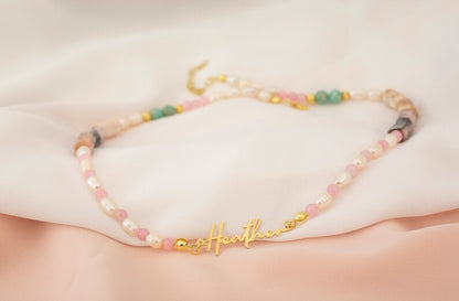 Custom Name Natural Pearl Jewelry