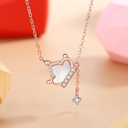 Minimalist Crown Necklace for Girls