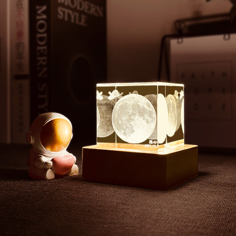Personalized Moon Phase Lamp Gift for Couples